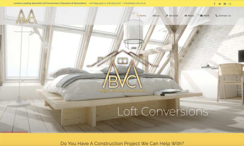 London Construction Company Website Examples