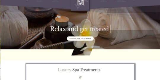 Web Agency Portfolio case study -Business Website for Spa with Shop & Treatments